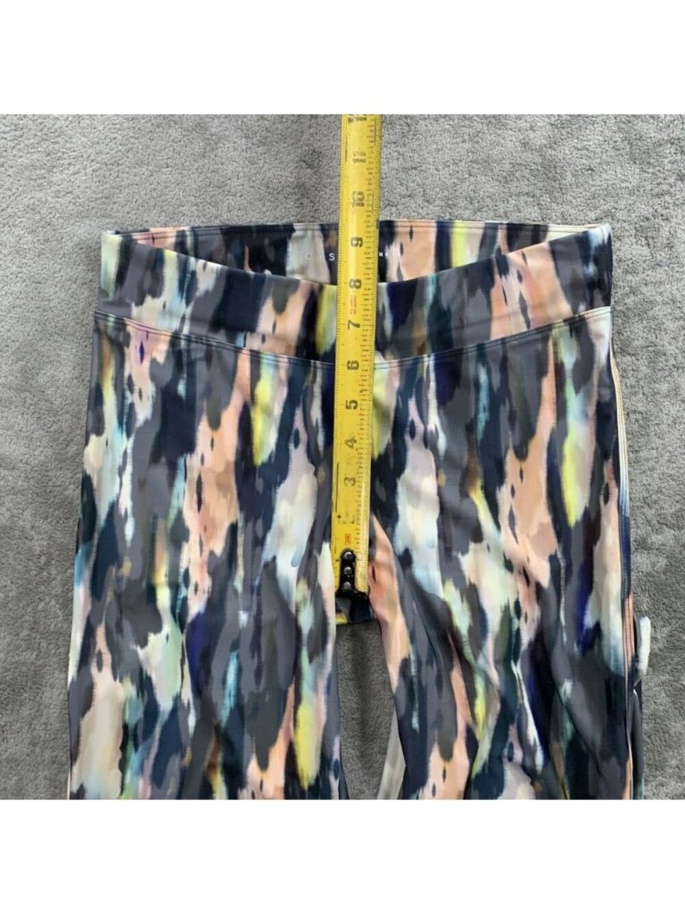 OYSHO Fitness Leggings Womens Medium Abstract Ankle Yoga Gym Workout Athleisure - Picture 7 of 13